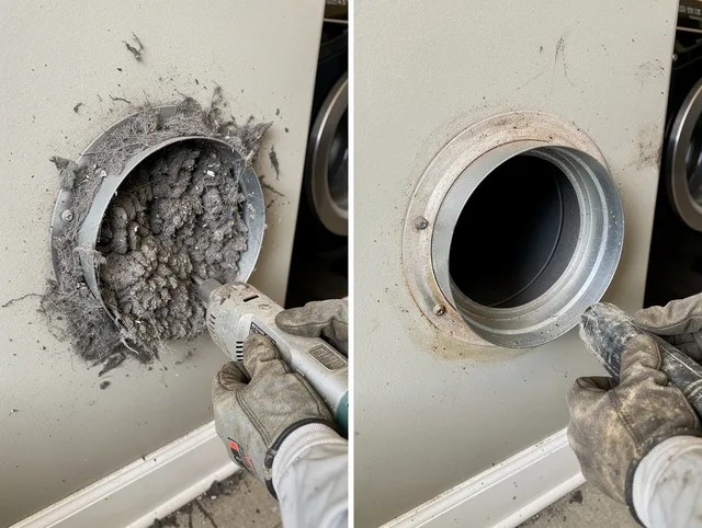 Professional clogged vent cleaning by Delray Beach Dryer Vent Cleaning in Delray Beach